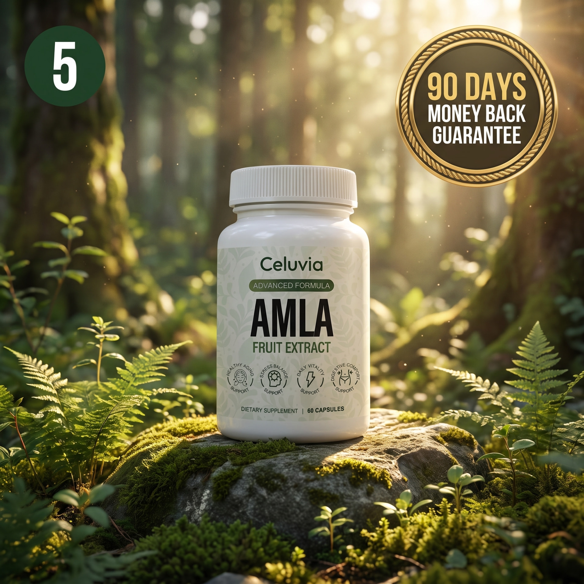 Amla supplement with 90-day money-back guarantee